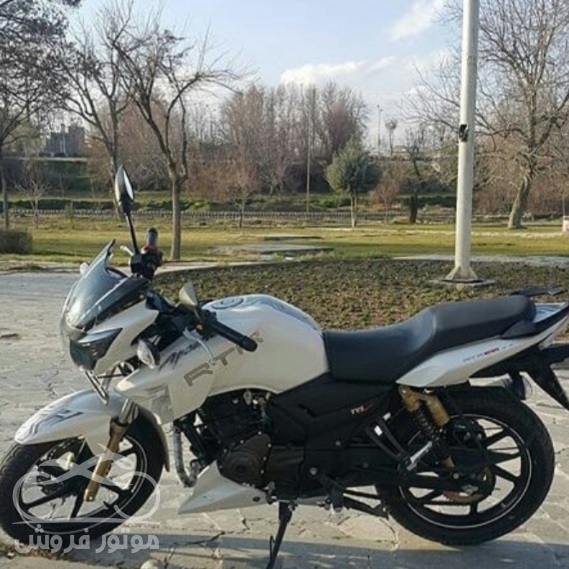 فروش موتور سیکلت اپاچی 180 مزایده مدل 1395 در اردبیل