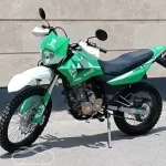 فروش موتور سیکلت تریل T2 سبز 250cc مدل1403کم کار+ کلاه دستکش و چادر