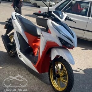 فروش موتور سیکلت ایران دوچرخ آوا کلیک 150 در قزوین