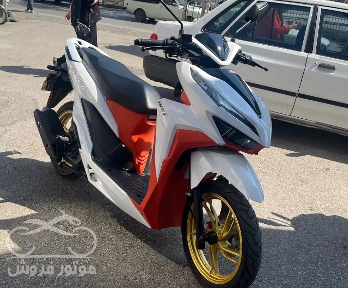 فروش موتور سیکلت ایران دوچرخ آوا کلیک 150 در قزوین
