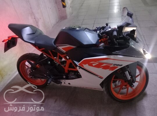 فروش موتور سیکلت کی تی ام 200 مدل 99