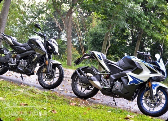 مقایسه موتور ns200 با rs200